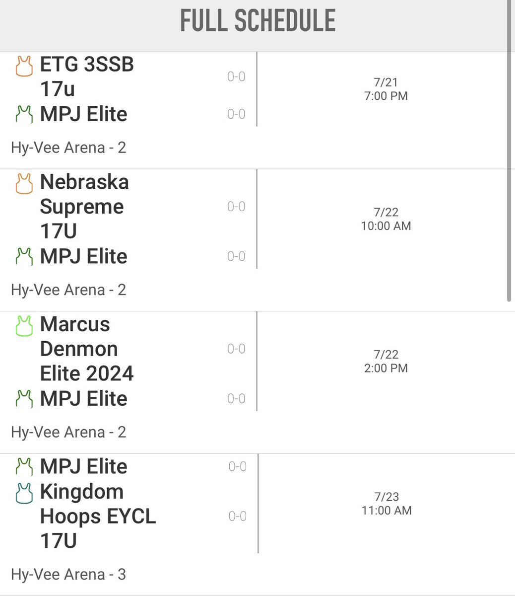 Coaches, here is my schedule for the @HardwoodEvents x @RL_Hoops Sunflower Showcase.