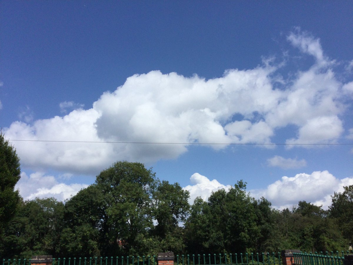 ParkViewPV's tweet photo. Children really enjoyed their outdoor lesson this week! We were cloud spotting as part of our splendid skies topic and we manage to find a few different clouds! Ask your child if they can spot a cumulonimbus cloud ☁️ (they're big and fluffy) Well done everyone! #PVScience https://t.co/b3q8O4UoII