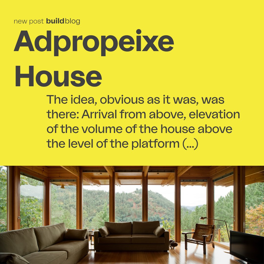 Build_fh2lt's tweet photo. Carlos Castanheira Architects designed a house in the middle of nature and that merges with it.
Know more about the project Adpropeixe
Link in the bio

#buildfromhightolowtech #Netzero #naturalmaterials #Sustainability #ClimateResilience #Construction #bluid #wood https://t.co/ljJx8TzfZw
