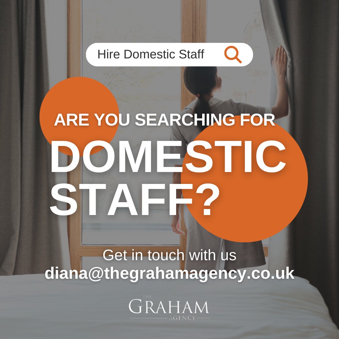 GrahamAgencyUK's tweet photo. Get in touch today to start your search! 🔍

https://t.co/yr0pcuGZ4T

#DomesticStaff #HouseholdStaff #Butler #Chauffeurs #DomesticCouple #Housekeeper #Housemen #Maid #Nanny https://t.co/ZF6FcA09Dt