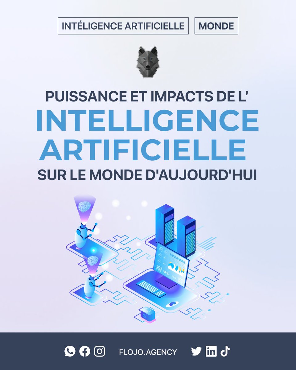 Studjoow's tweet photo. #Puissance et #impacts de l #AI sur le monde d'aujourd'hui. L'article est par ici.
Pour lire notre #article, rendez-vous sur notre site https://t.co/jVt1pHj6Fc, ou sur les plateformes de #Podcast en vous abonnant à Flojo Agency #Blog https://t.co/l6FgfeTURo