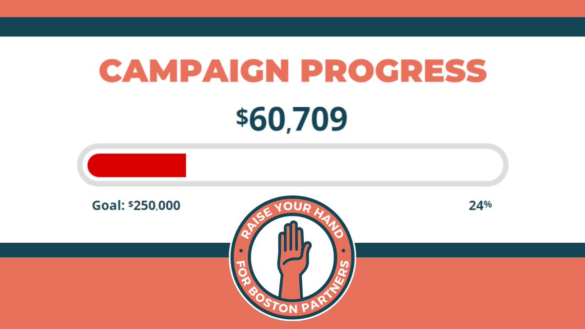 BostonPartners's tweet photo. More than 300 individuals have donated to #RaiseYourHandBPIE, and we're almost at 25% of our fundraising goal! 🎉 Haven't made your gift yet? ➡️head to https://t.co/UOpJi6kaqa https://t.co/GSwBdJJ22f