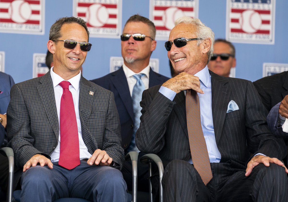 Congrats to Fred McGriff & Scott Rolen who will be inducted Sunday. I wrote this 9 years ago from a 'fly on the wall' perspective, the year that Torre, Cox, LaRussa, Big Hurt, Glavine & MadDog went in & the year the HOF turned 75. 📸: @jeanfruth baseballhall.org/discover/hall-…