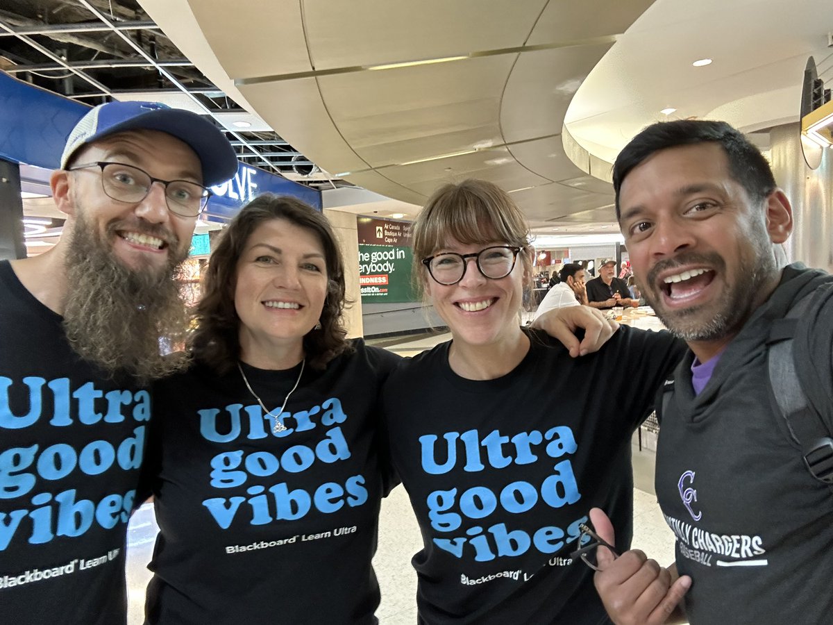 The Ultra Good Vibes from #AT23 continue at the airport. Just ran into this team from <a href="/georgiancollege/">Georgian College</a>!