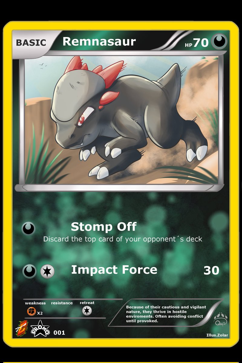Qup_Arts's tweet photo. Finished Fakemon Card for @connorcantaim , go check him out ☆☆☆ https://t.co/5EyP2NMus6
