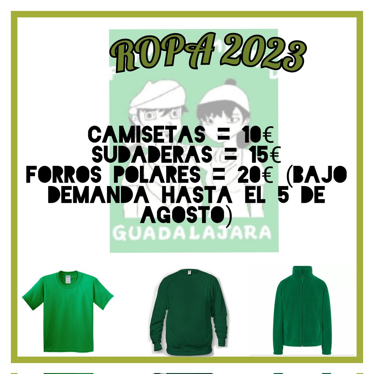 ¡Ya podéis hacer vuestro pedido de ropa para este 2023!