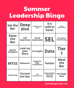 Group 14 team challenge: can <a href="/calvertnet/">Calvertnet</a> leaders win Summer Leadership BINGO by the time we finish today? #ccpsraisethebar