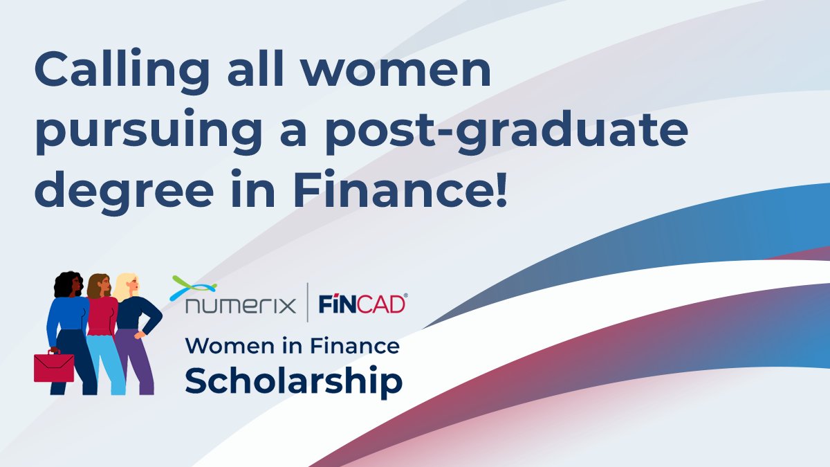 There’s still time to apply for our 2023 Women in Finance Scholarship! We’re accepting applications now through to August 4, 2023. Learn more & apply: bit.ly/3DkwRc0
@nxanalytics
#confidenceinrisk #scholarship #womeninfinance #breakingthebias #numerix #fincad