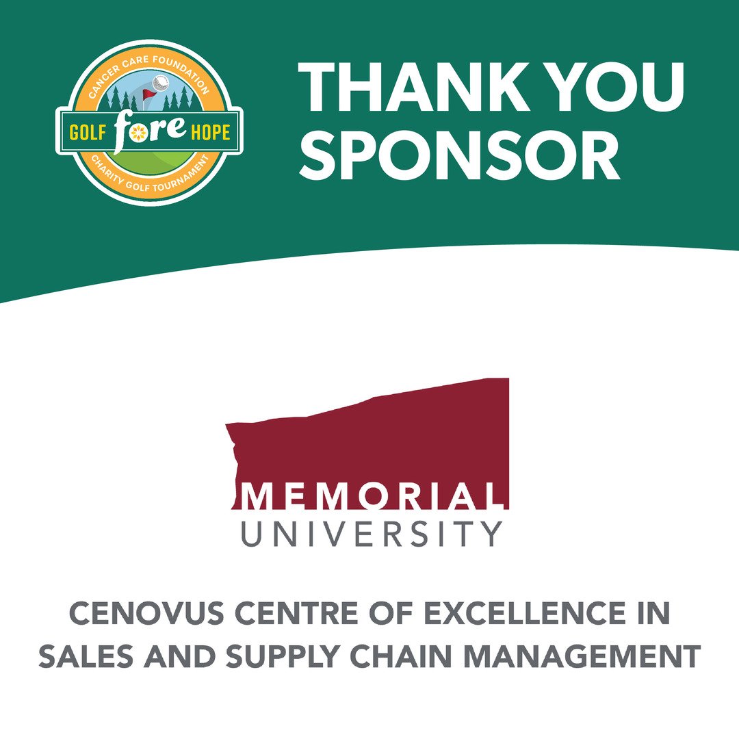 Cancercarefdn's tweet photo. ☀️Thank You, Memorial University, Cenovus Centre of Excellence in Sales and Supply Chain Management!☀️
@CenovusCentre
With heartfelt gratitude, we extend a resounding thank you to our esteemed sponsor for their unwavering support and partnership! #CancerCareNL https://t.co/JOBM4CeQCV