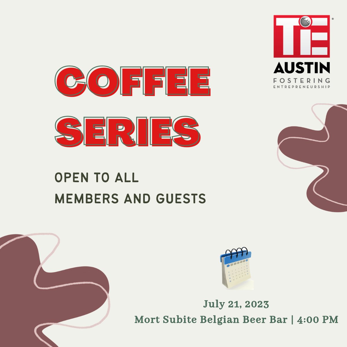 How do I value your company? Join us this Friday, July 21st, for TiE Austin's Coffee Series. An opportunity to have an engaging conversation along your peers over a cup of coffee.

events.tie.org/HowCanIHelpTiE…

#tieaustin #tiesocial #social #entrepreneurs #networkingevent