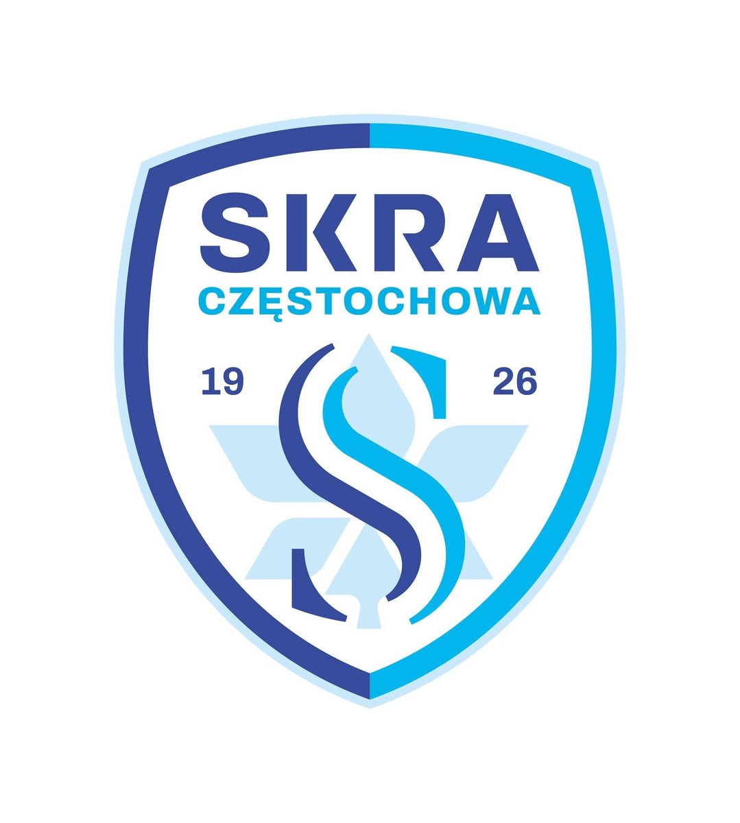Nowy herb <a href="/skraczwa/">Skra Częstochowa</a> 🔷🔷. Znikł kolor czerwony 🔺🔻. Co sądzicie? 🧐

#Częstochowa #Skra #herb #logotyp #2liga <a href="/_2liga_/">eWinner 2 liga</a> #pzpn #pilkanozna