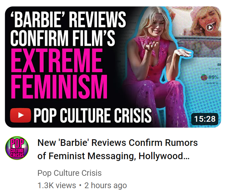 paintthatword's tweet photo. Should I quit on Margot Robbie too?!
LEMME ENJOY THE MOVIE!!!
Stop finding 'agenda' in everything.
@popculture_show 
Wait until u realize Oppenheimer is about bombing a REAL city
 #BarbieTheMovie https://t.co/uJsauTBskw