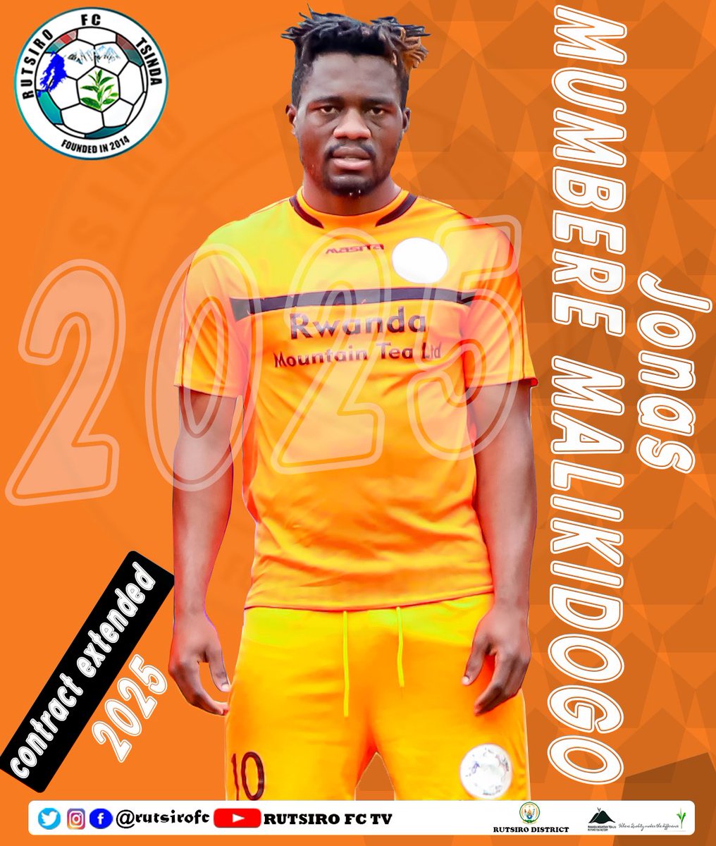 🟠⚫️🟠CONTRACT EXTENSION 🟠⚫️🟠

Our Own Jonas MUMBERE MALIKIDOGO will continue to stay in <a href="/rutsirofc/">UMWATAKA1</a> untill 2025 
New 2 years contract .
<a href="/RutsiroDistrict/">Rutsiro District</a> 

#Gahundanugutsinda
#RutsiroFcTSINDA
#TuriRutsiro