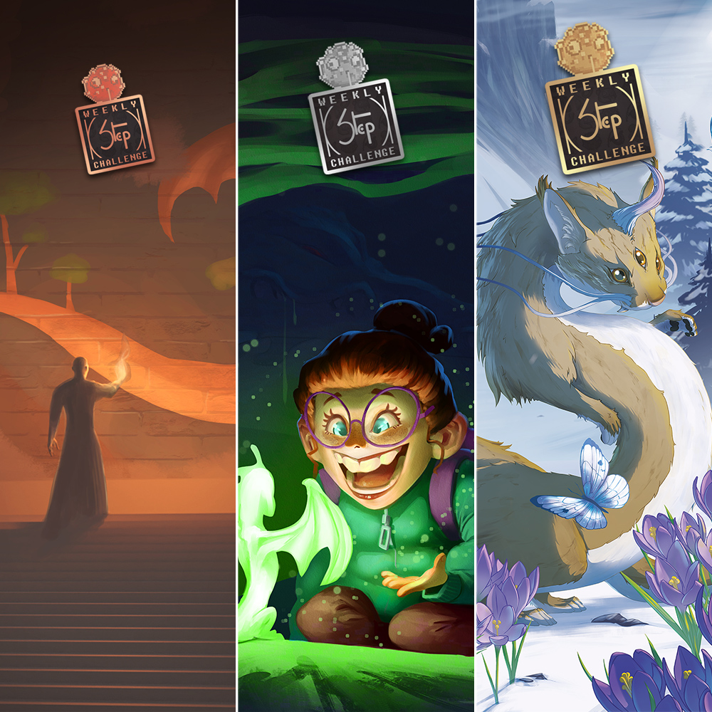 StephenCornu's tweet photo. Pour le #WeeklyStepChallenge 73 "Mythe - Dragon - Forêt" les champions du Culte sont:  

🥉Chouquette de Bronze: @gohlgrinm 
🥈Chouquette d'Argent: @SomeTimesIdraw2 
🥇Chouquette d'Or: GoodsolHM

C'était le dernier, on se retrouve en septembre pour la saison 5 !  Bravo à tous ! https://t.co/KzQ2WgNZwj