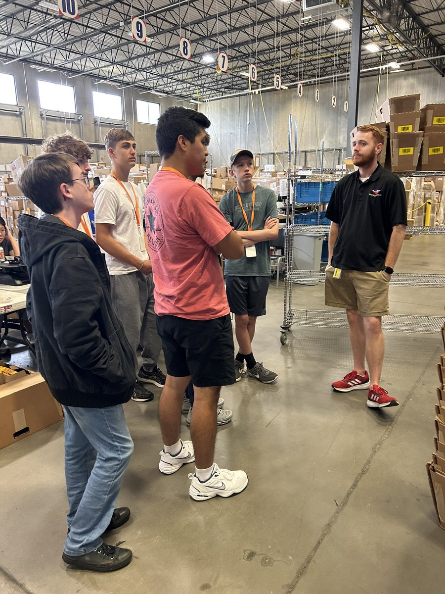 CTE_Chatham's tweet image. Another field trip with our IT Tech Team Interns today. We went to Sports Endeavors in Mebane to see their new robots and technology systems in action. What a learning experience! @ChathamCoSch @NCBCE