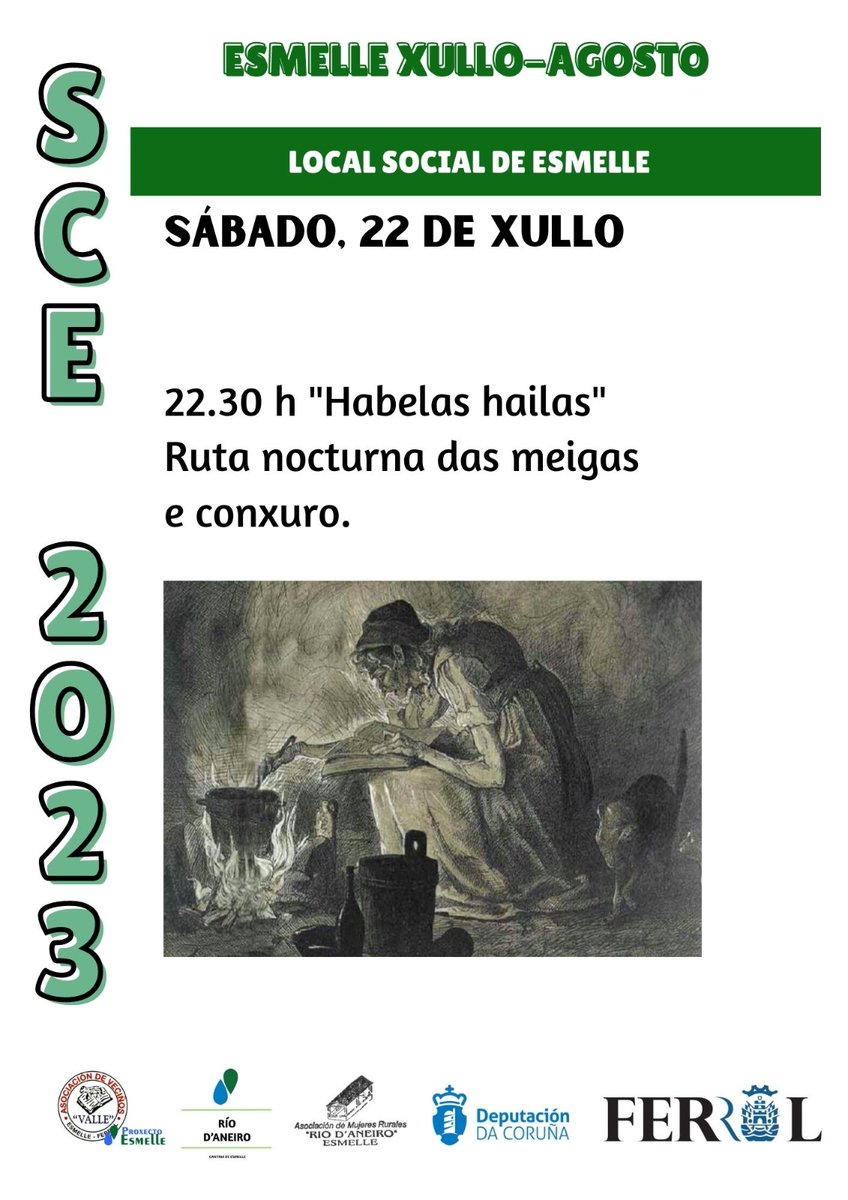 PESMELLE's tweet photo. Ruta nocturna das meigas https://t.co/RjLYowya65