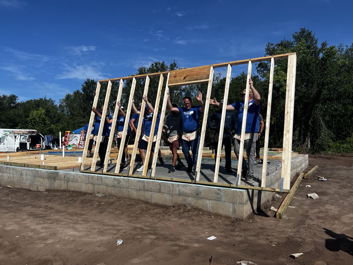 LightningFDN's tweet photo. Members of our Vinik Sports Group team are spending another day supporting Habitat for Humanity Hurricane Ian rebuild efforts, this time at two different house sites in Charlotte County! https://t.co/rGIaUS9ChQ