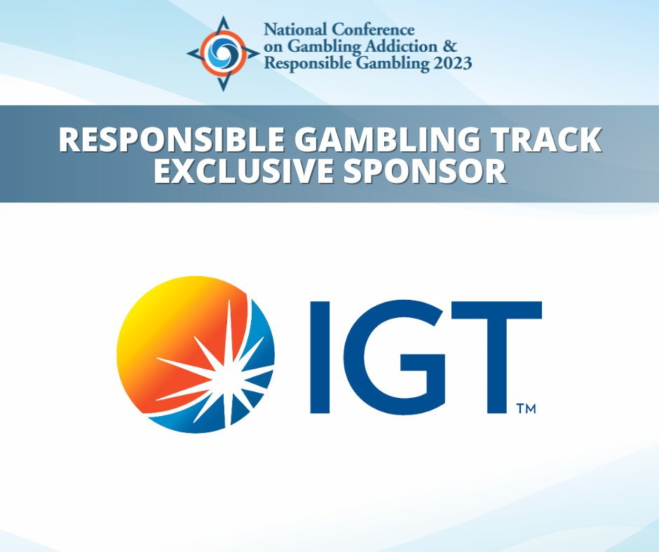 NCPGambling's tweet image. Many thanks to IGT, the Exclusive Sponsor of the Responsible Gambling Track at the 2023 NCPG National Conference.

Thank you for the support!

#NCPG2023 #ConferenceSponsor