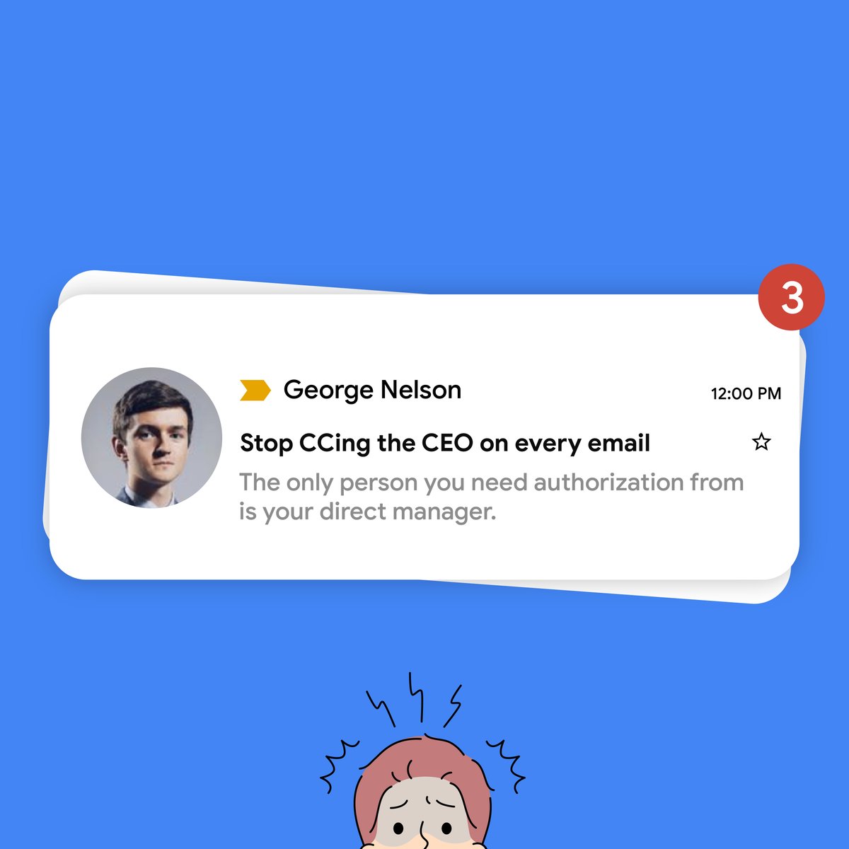 gmail's tweet photo. Dear Intern, everyone makes mistakes. In case you accidentally cc the CEO again, just remember you have 30 seconds to undo send.

Share your own intern faux pas below 👇 https://t.co/e1Txs8wj6m https://t.co/9MUm5L5ZlO