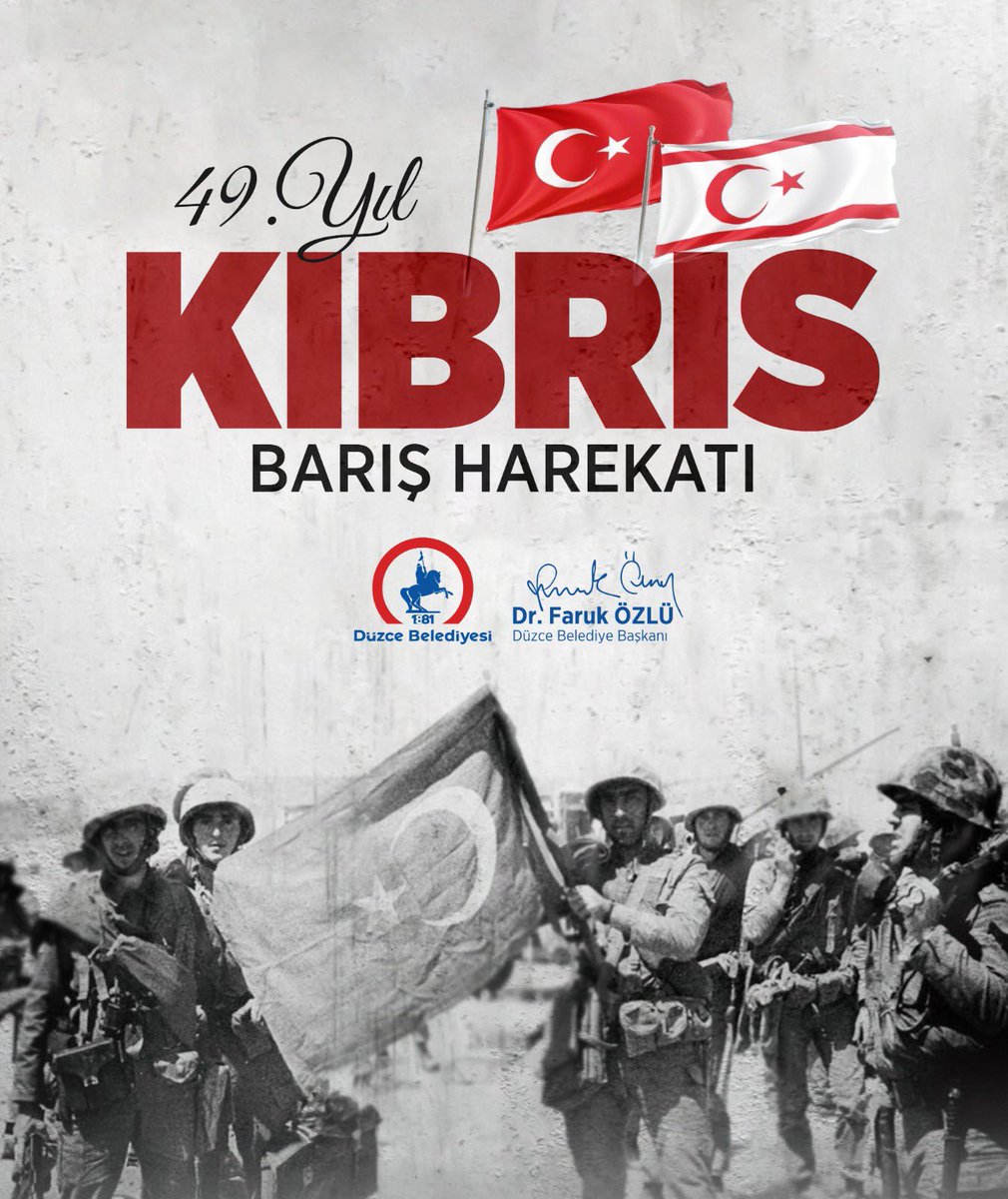 Kıbrıs Barış Harekatı’nın 49. yılında aziz şehitlerimizi saygı ve rahmetle, gazilerimizi minnetle anıyorum.

Yavru Vatan KKTC’nin 20 Temmuz Barış ve Özgürlük Günü kutlu olsun.