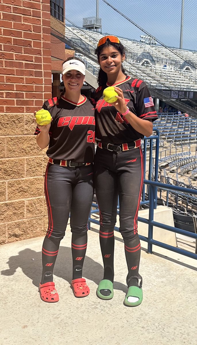 EPIC18_Lacina (@epic18_lacina) on Twitter photo These two with a couple of big shots today. <a href="/MarissaBurchard/">Marissa Burchard</a> chalks up her 2nd dinger of the week with a 3 run shot. <a href="/arianamaxwell24/">ari maxwell</a> blasted a solo shot. Moving on to the next round at 1:00 pm Friday <a href="/USASoftball/">USA Softball</a> Gold Nationals. These two with a couple of big shots today. <a href="/MarissaBurchard/">Marissa Burchard</a> chalks up her 2nd dinger of the week with a 3 run shot. <a href="/arianamaxwell24/">ari maxwell</a> blasted a solo shot. Moving on to the next round at 1:00 pm Friday <a href="/USASoftball/">USA Softball</a> Gold Nationals.