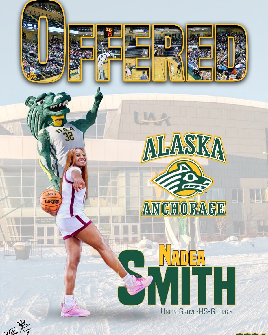 After a Great talk with <a href="/CoachRMcCar/">Ryan McCarthy</a> and <a href="/ShainAfoa/">Shaina Afoa</a> I am blessed to receive an offer from the University of Alaska Anchorage! Thank you for this opportunity! <a href="/UnionGroveWBB/">Union Grove WBB</a> <a href="/KyleSandy355/">Kyle Sandy</a> <a href="/UAAWBB/">UAA WBB</a> @teamH2Oelite <a href="/Coachmikewill23/">Michael Williams</a> <a href="/IAmWillieRoy/">Willie Roy Puckett Jr</a> <a href="/CoachTBerry/">TBerry</a> <a href="/BerryShelonda/">Shelonda Berry</a>