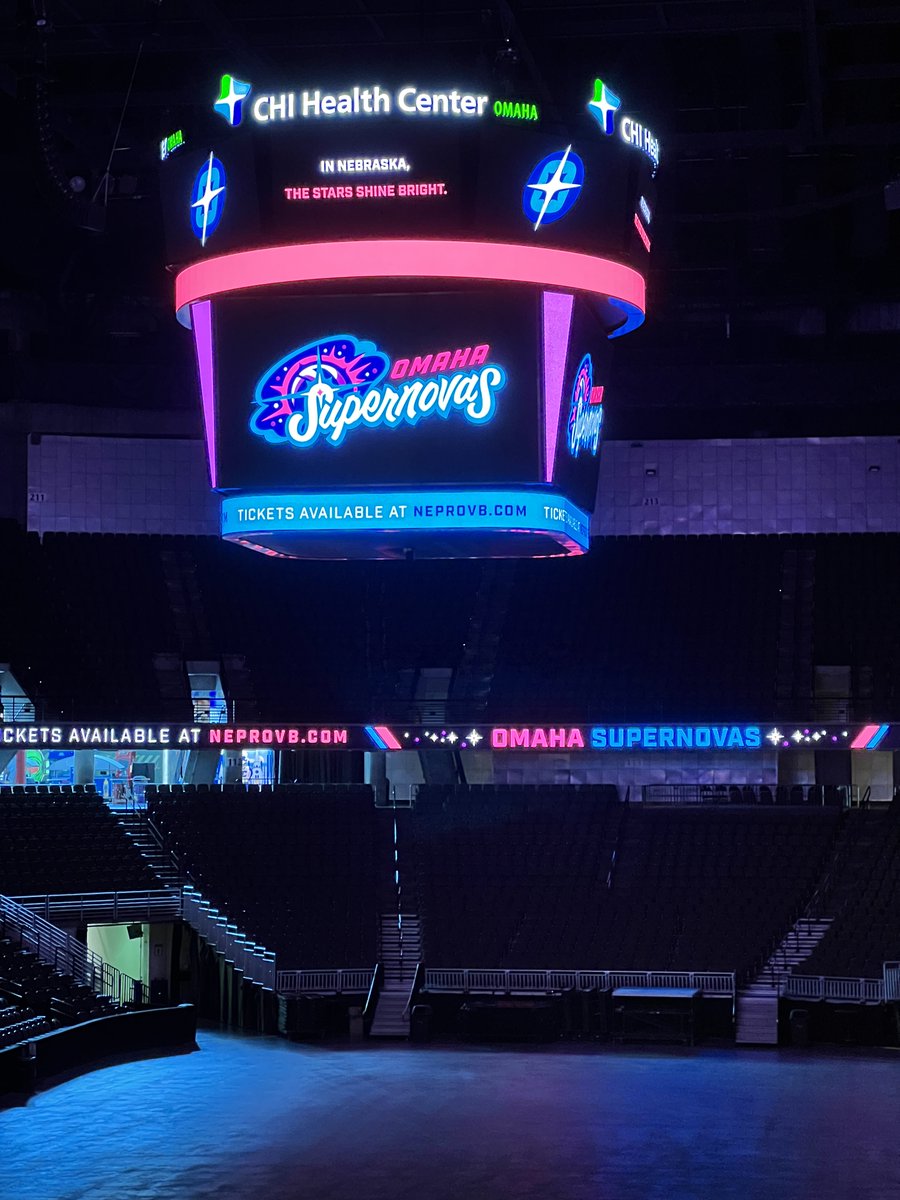CHICenterOmaha's tweet image. Just a little look at the #Omaha Supernovas inside their new home! 🤩 The Pro Volleyball Federation will begin their inaugural season in 2024!

@OmahaSupernovas | @RealProVB | #NeProVb | #RealProVb | #TeamOmaha
