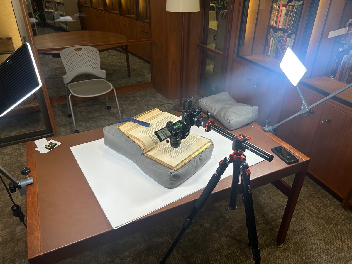 Sam Lemley (@samuellemley) on Twitter photo Macro-photography setup to capture the type in one of the <a href="/CMULibraries/">CMU Libraries</a> copies of Hypnerotomachia Poliphili (Venice, 1499). Kelsey Elder of <a href="/cmudesign/">CMU School of Design</a> doing some very cool things in preparation for a class this fall on type revivals. Macro-photography setup to capture the type in one of the <a href="/CMULibraries/">CMU Libraries</a> copies of Hypnerotomachia Poliphili (Venice, 1499). Kelsey Elder of <a href="/cmudesign/">CMU School of Design</a> doing some very cool things in preparation for a class this fall on type revivals.
