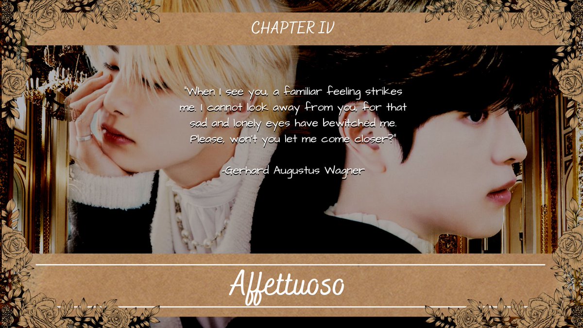 NErmengild's tweet photo. --Chapter IV--  
--Affettuoso--  
Adverb | Meaning: (music) with feeling; in a loving, tender way
⚠️Mention of suicide attempt, mention of bullying
📌https://t.co/a4FlWLkjdF https://t.co/p2hNI1dk4I