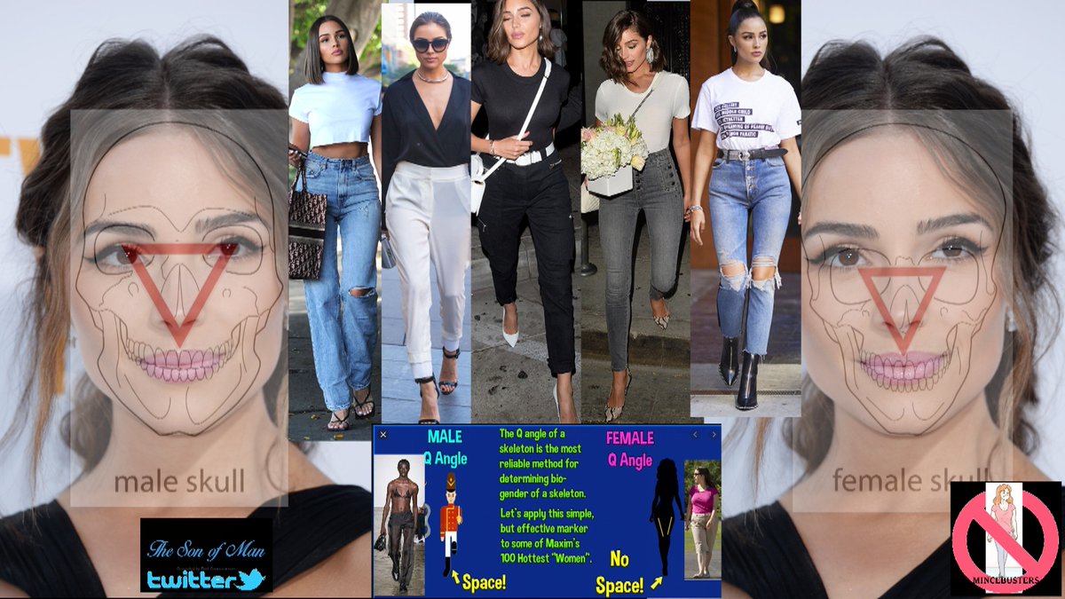 Olivia Culpo fails the Forensic tests/Bio male skull/ 5x the MALE gait/straight legs/knees together/feet forwards/with a SPACE/but Fanx for playing CSi with me #forensics #CSI #EGI                    
   ~ Its ALL of them ..No Exceptions https://t.co/7LImZvcnKt