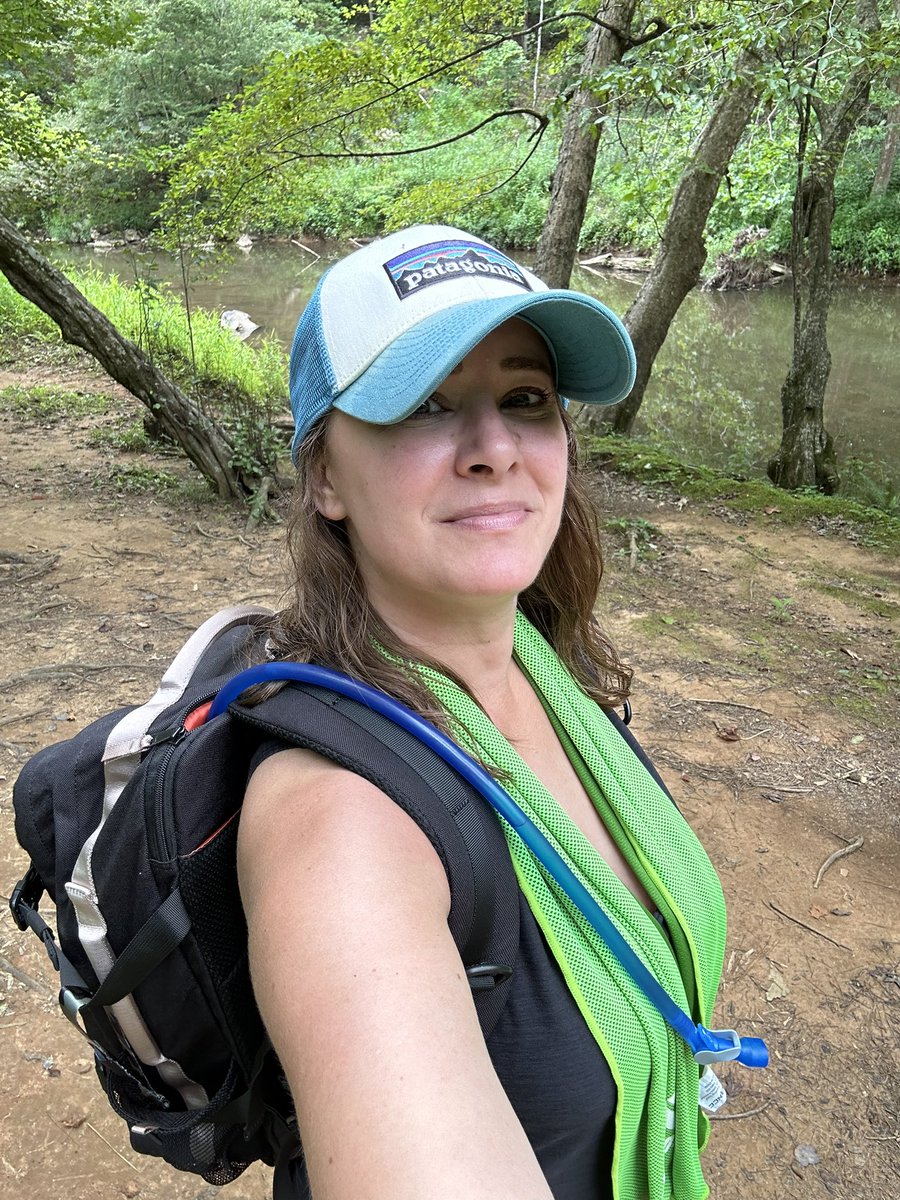 Out hiking with my <a href="/MyPeakChallenge/">My Peak Challenge</a> backpack! I was able to fit my lunch in a thermal bag, two cooling towels, a regular towel and my own water bladder for additional hydration in here. <a href="/HikingPeakers/">Hiking Peakers</a> <a href="/PeakersRaleigh/">Raleigh Peakers</a> <a href="/SamHeughan/">Sam Heughan</a> #PeakerPack #MPC2023