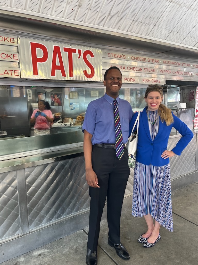 Grateful to be in @PhiladelphiaGov (first time since 2007 @AmEpilepsySoc mtg) for #NRG2023 #NRG10, and enjoying my first Philly cheesesteak at @PatsSteaks with @jaguaranna27!  #RadOnc

Join us @ 2:30pm for the @NRGonc Health Disparities Committee mtg at the Philadelphia Marriott!