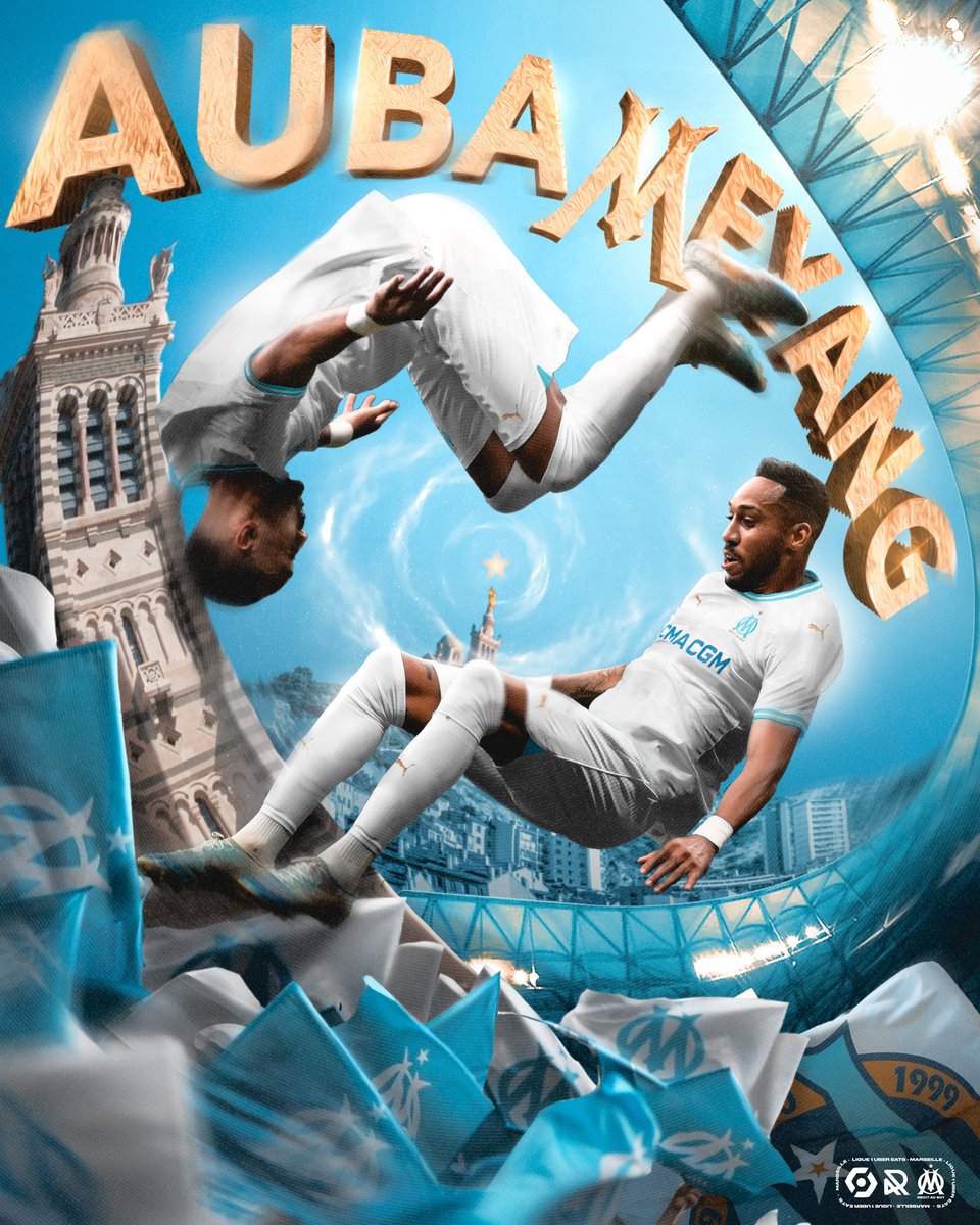 Ligue1_ENG's tweet image. HOMECOMING. AUBAMEYANG IS MARSEILLE'S NEW STRIKER 💙🇬🇦