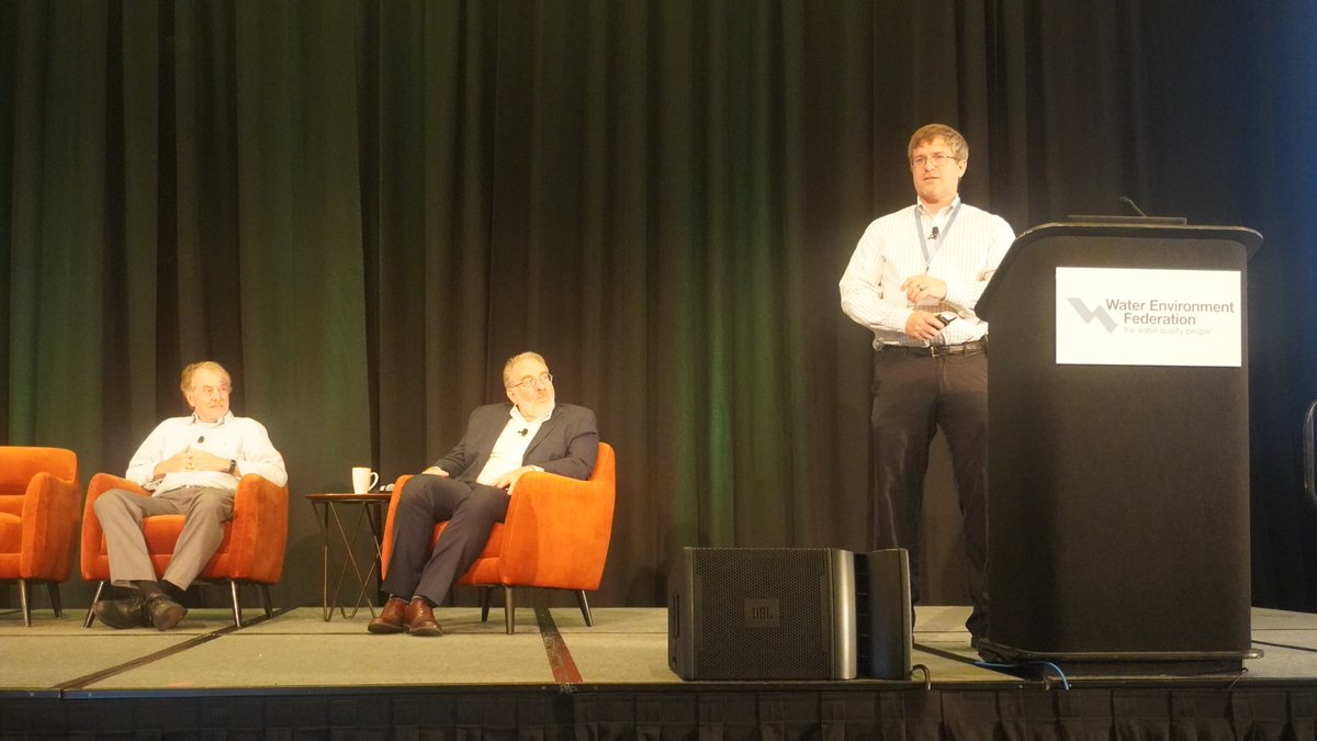 WEForg's tweet photo. Valuable perspectives on #watercircularity from the #CWESummit panel on pulp and paper #wastewater treatment. Thank you for joining us George Patrick, John Michael Corn, and Chris Luettgen. https://t.co/2DvEFTK5ep