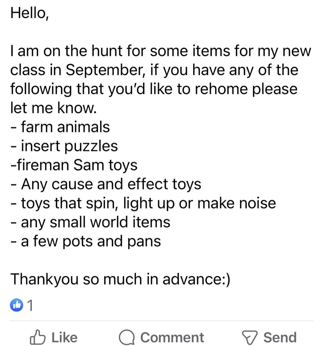 Not only are teachers under paid they are also putting out requests for resources on social media. So sad. Time to get the Tories out