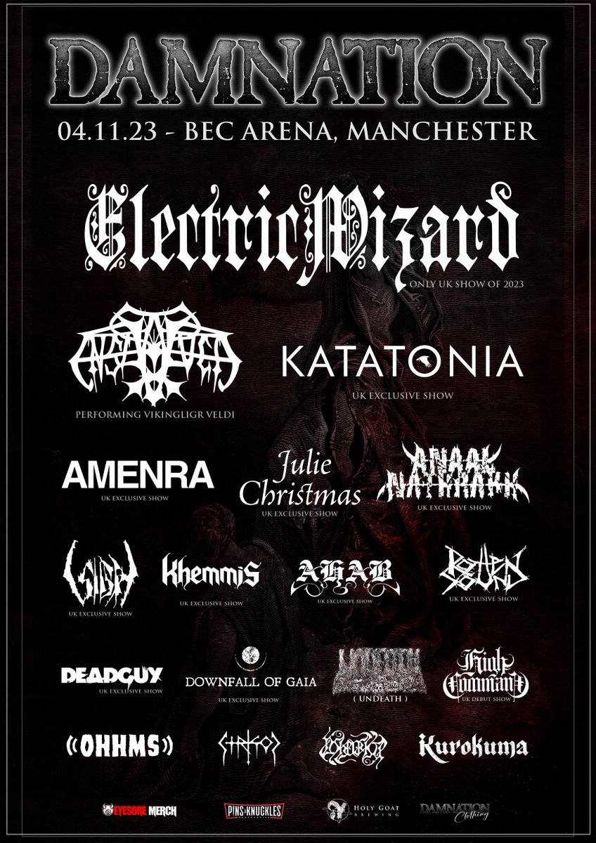 <a href="/KatatoniaBand/">KATATONIA</a> will perform Dead End Kings exclusively at A Night of Salvation before a greatest hits set the following day at Damnation.

Secure your combo ticket for both days for an initial payment of £33 tonight!

damnationfestival.co.uk/tickets

#damnationfestival #stacked