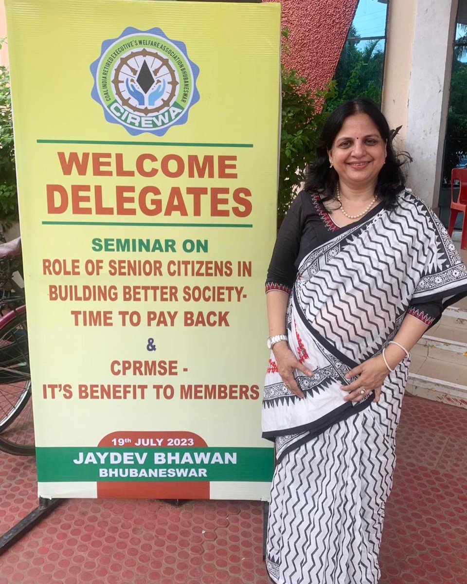 kittychatters's tweet photo. It was an honour and privilege to address the members of Coal India Retired Executives’ Welfare Association on “Role of Senior Citizens in Building Better Society- Time to Payback”…
#seniorcitizens #betterfuture #PayingBack #postretirement https://t.co/cewUHnp8Fq