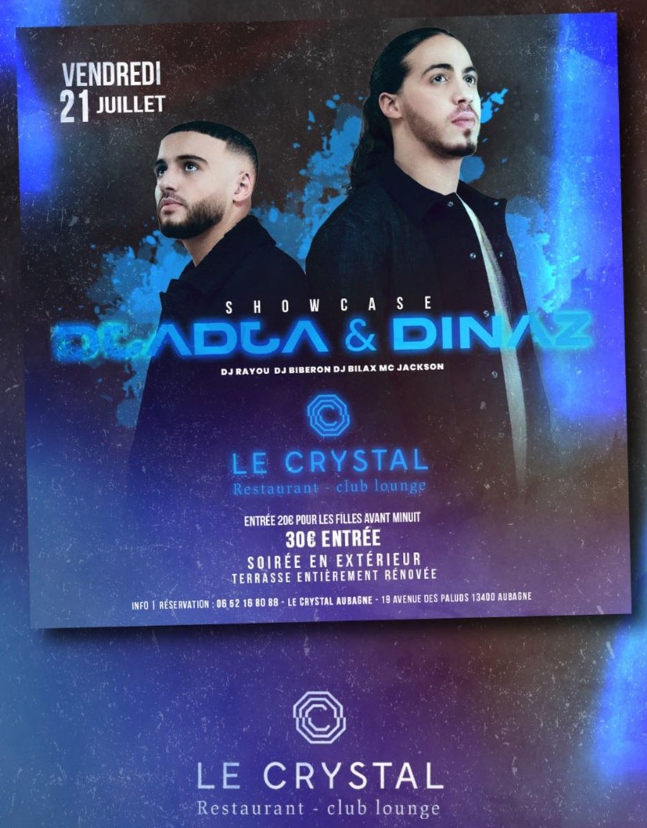 DjadjaaDinazz's tweet photo. Qui sera présent demain soir au Crystal à Aubagne pour @DjadjaDinaz  ? J'y serais 🐺 https://t.co/dwKzV6tmgx