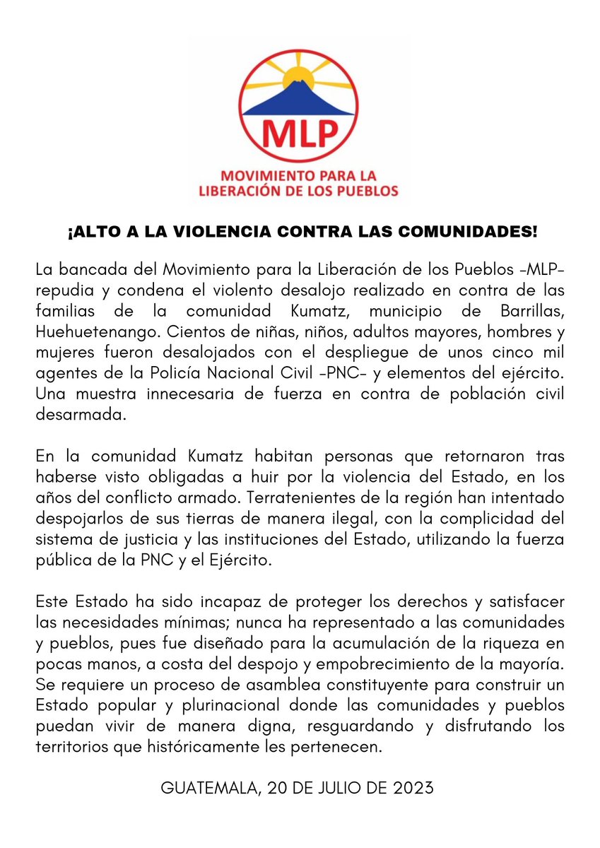 Bancada MLP tweet media