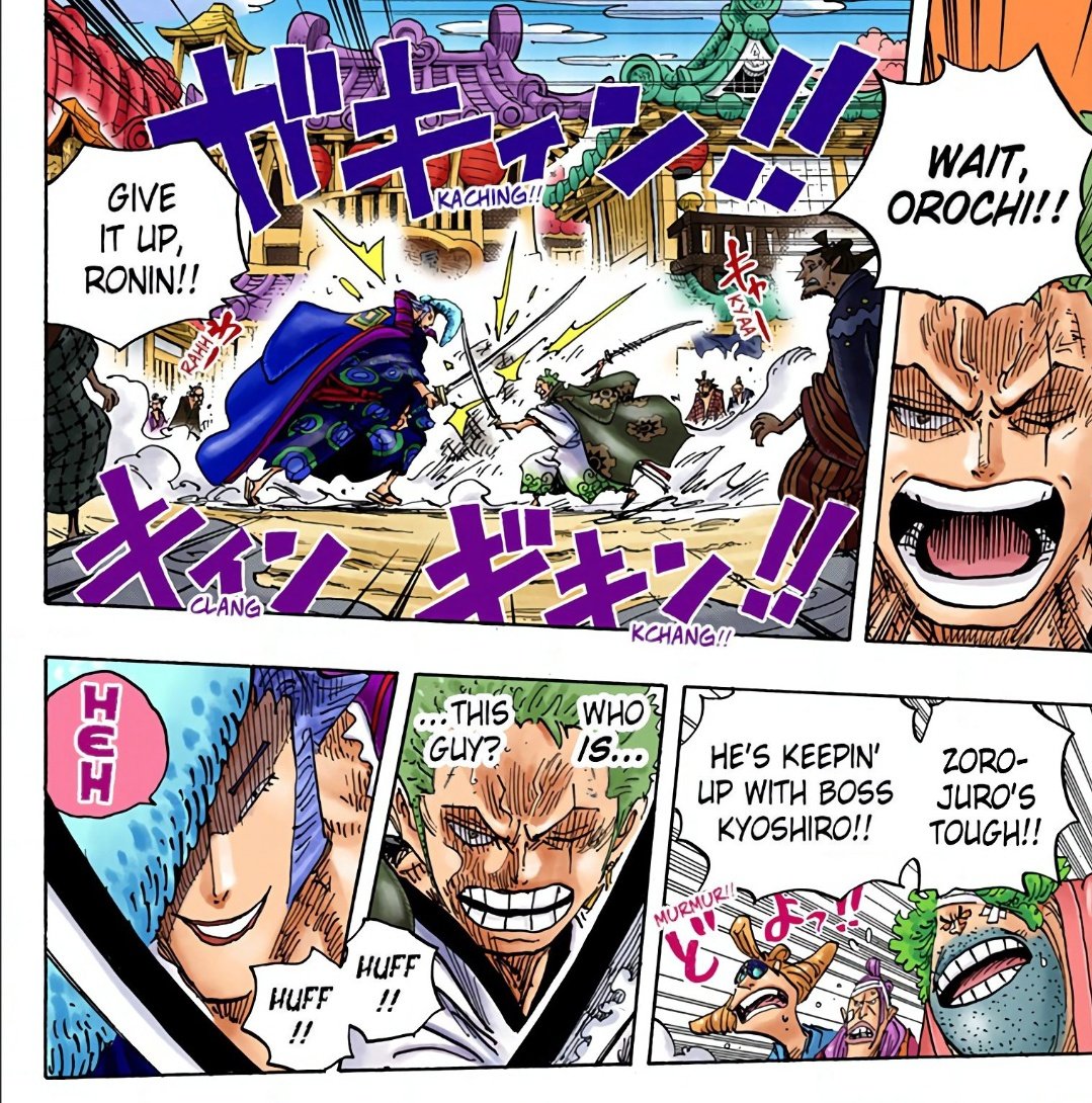 BlueLeg🔥 on Twitter "Wano Zoro was really struggling with Denjiro the