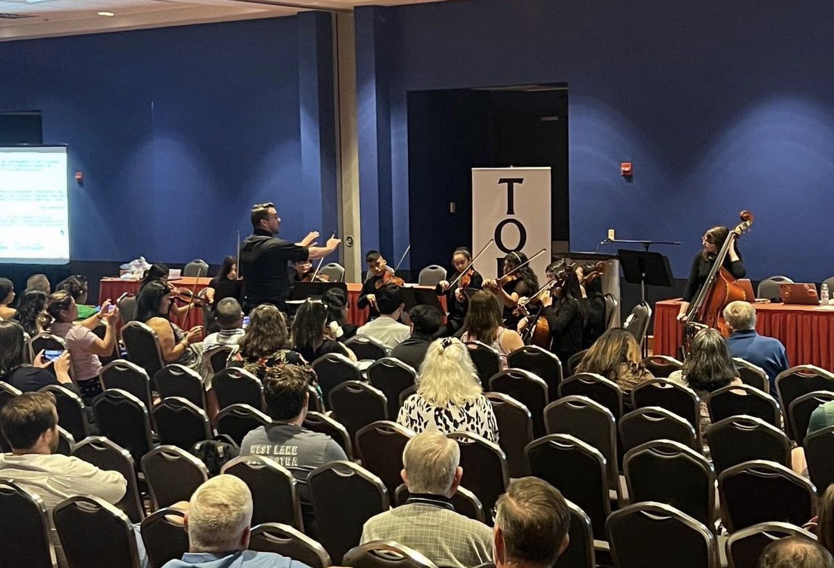 FWISDVPA's tweet photo. @DaggMontFWISD Orchestra was selected to perform at the Texas Orchestra Directors Association Convention. They gave a fantastic performance with a standing ovation. We are so proud! @FortWorthISD @amramsey13 @lisamcastillo @CannonJesse2 @dickclardy @JenMartinOrch @Torius100 https://t.co/Mmrzg888l1