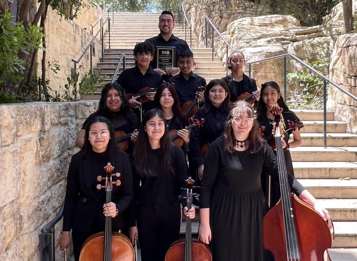 FWISDVPA's tweet photo. @DaggMontFWISD Orchestra was selected to perform at the Texas Orchestra Directors Association Convention. They gave a fantastic performance with a standing ovation. We are so proud! @FortWorthISD @amramsey13 @lisamcastillo @CannonJesse2 @dickclardy @JenMartinOrch @Torius100 https://t.co/Mmrzg888l1