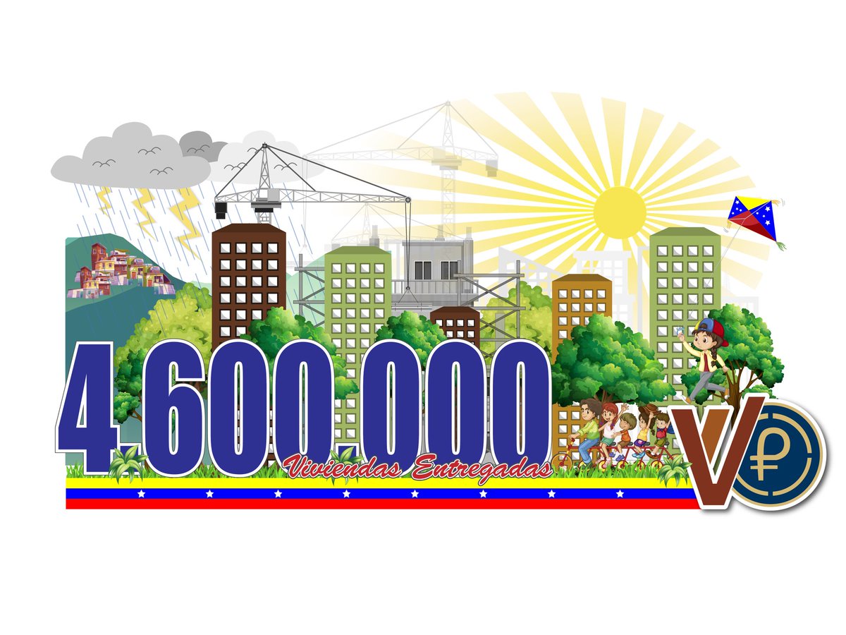 Con grandes esfuerzos y trabajo en conjunto con el Poder Popular organizado y el Gobierno Bolivariano que lidera el Pdte. <a href="/NicolasMaduro/">Nicolás Maduro</a> entrega hogares dignos y con júbilo celebramos un logro más de la #GMVV con la develación del hito 4.600.000 viviendas

#GMVVEsRevolución