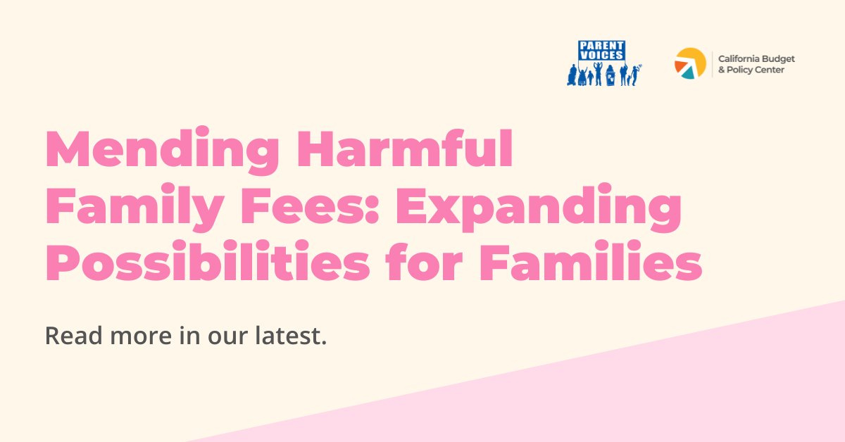 Affordable child care is essential for supporting families but many face the reality of higher costs for care. 

⚡️Our latest piece co-authored by <a href="/ParentVoicesCA/">Parent Voices</a> explores how family fee reform will help families save thousands in child care costs. calbudgetcenter.org/resources/mend…