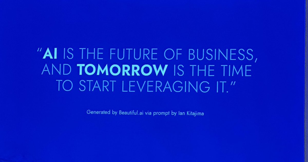 marks808's tweet photo. AI is the future of business today. Caught @ikitajima’s session on this new revolution changing our world. I consider myself as someone being up to date with the latest technology. But with AI I feel so behind, especially with the speed in which it’s moving. #hbleadership https://t.co/bwXax3Cq7N