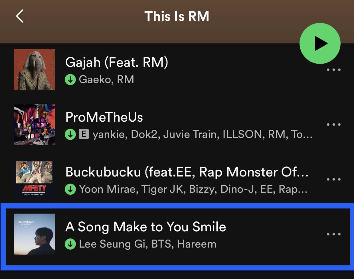 BTS RM PLAYLIST 2023 