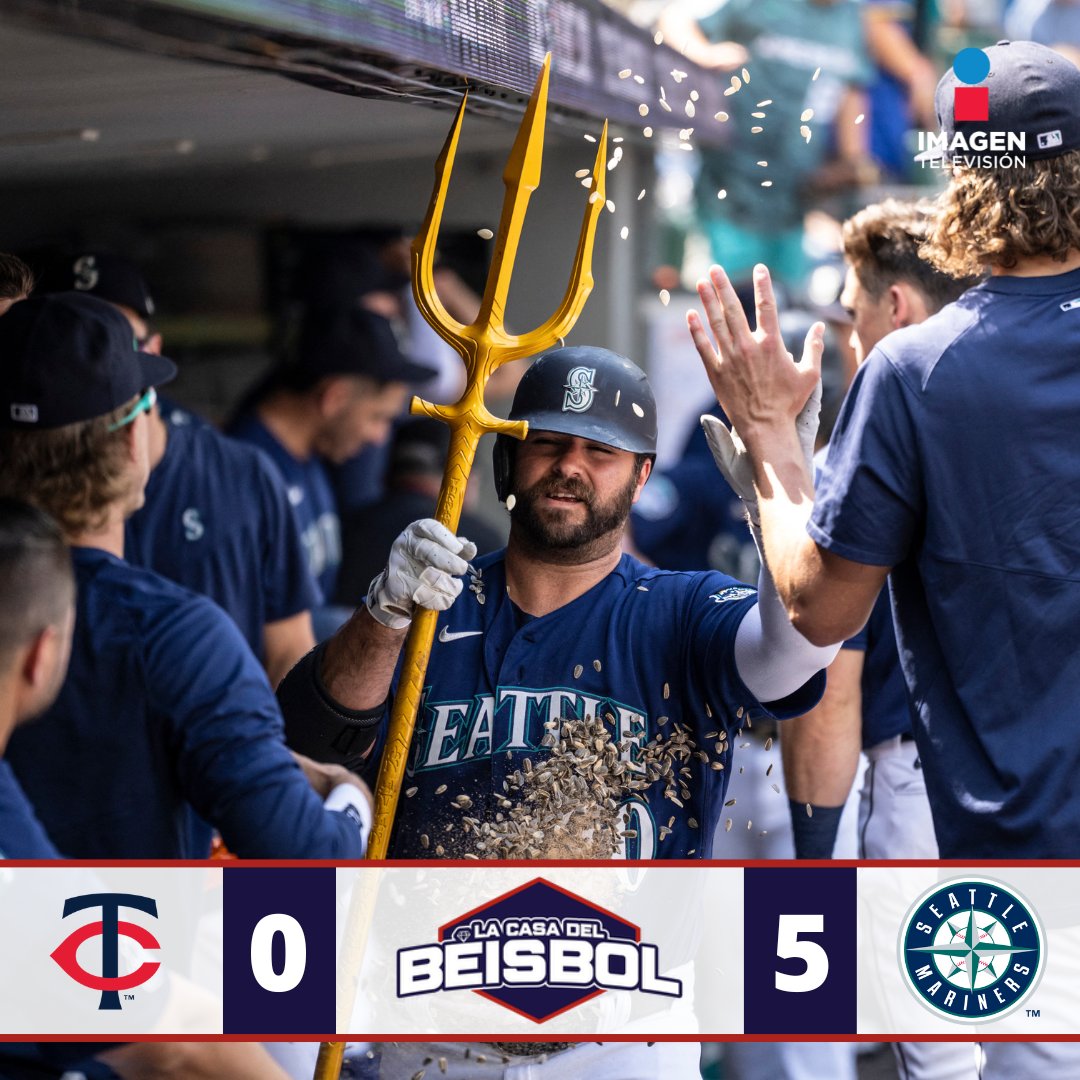 VICTORIA DE SEATTLE 🔥⚾️ Los Mariners blanquearon a los Twins y buscan pelearle el tercer lugar de la división Oeste de la Americana a los Angels. Somos #LaCasaDelBeisbol