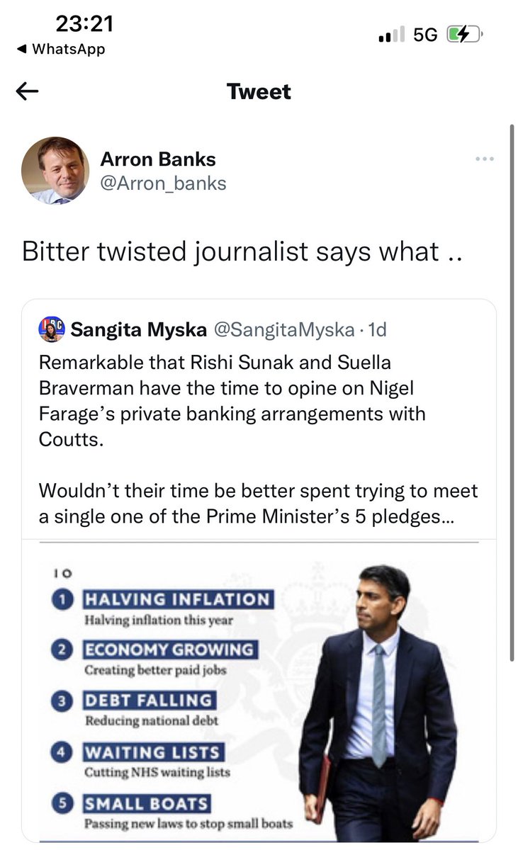 Today, I’ve had Richard Tice, Aaron Banks and an official Conservative Party account (Enfield Southgate) orchestrating pile-ons against me. 

I’ve never met or spoken to any of them. 

Creepy…