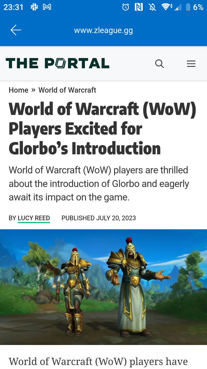 Lol someone on reddit made a post about a made up feature introduced in WoW so that a news site using AI-driven scraping bots published an article about it and it worked
