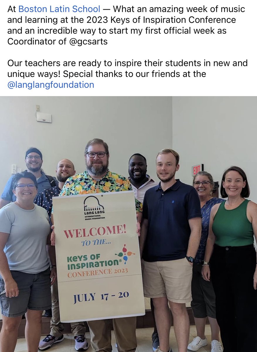 <a href="/GCSchoolsNC/">Guilford Co. Schools</a> <a href="/LLIMF/">Lang Lang Foundation</a> <a href="/lang_lang/">Lang Lang</a> Dr. Andrew Dancy and KOI teachers have enjoyed this professional learning experience! I can’t wait to hear all the wonderful ideas and resources they will bring into the 2023-24 school year.